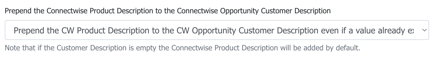 prepend connectwise product description.png